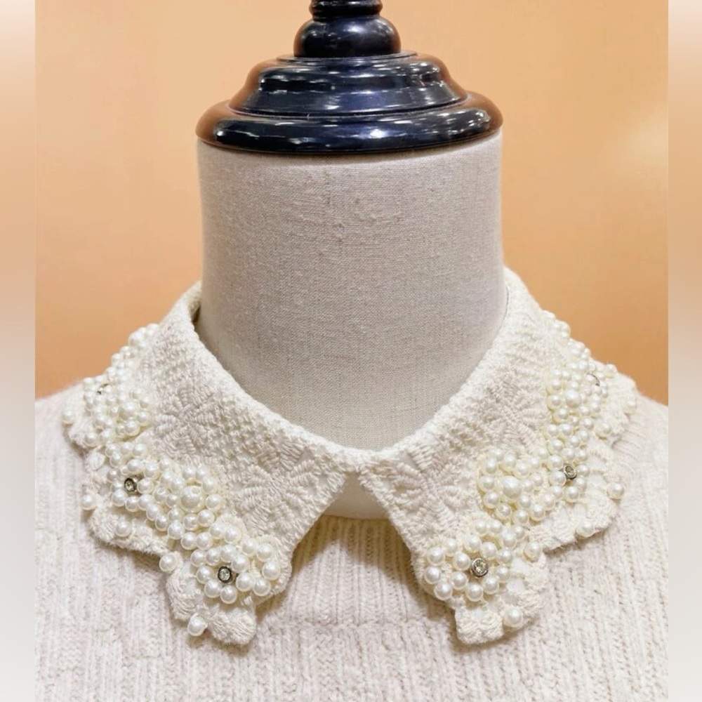 Faux pearl Dicky / faux collar BNIB